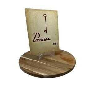 Parisian 1959 Yearbook Paris High School South Carolina Vintage Cream Cover Vtg.